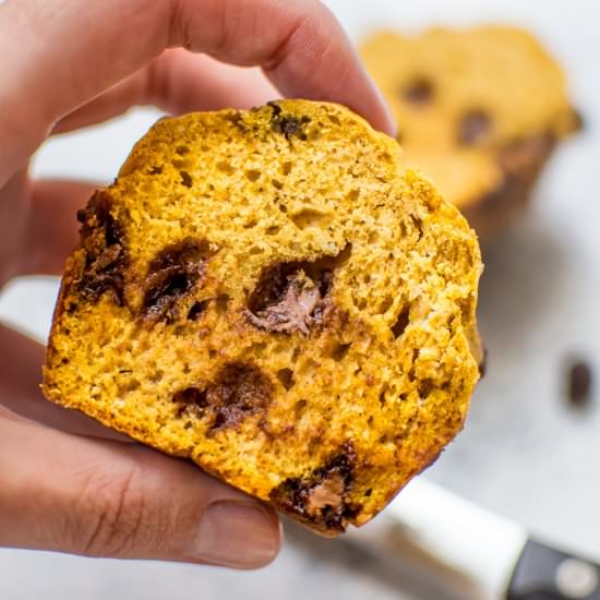 Healthy Pumpkin Muffins - Recipe photo by saltandlavender