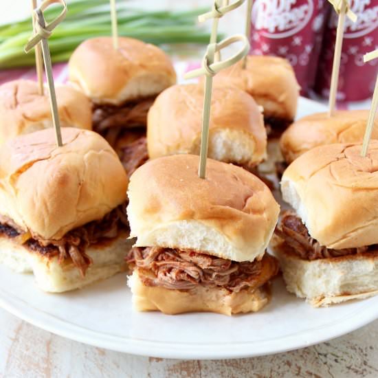 Dr Pepper Pulled Pork Sliders - Recipe photo by Whitney Bond