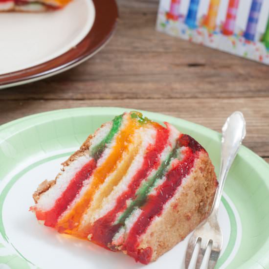 Rainbow Cake, My Birthday Cake! - Recipe photo by BinkysCulinaryCarnival