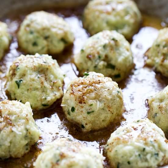 Spinach & Ricotta Gnudi - Recipe photo by cookingforkeeps