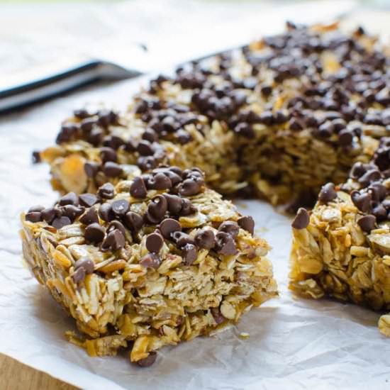Coconut Almond Granola Bars - Recipe photo by garlic and zest