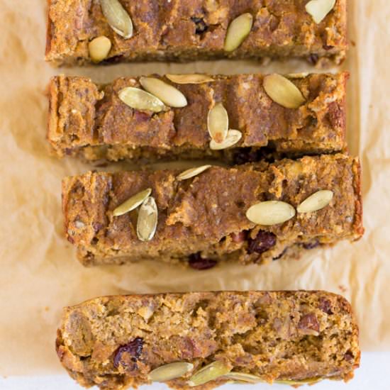 Coconut Flour Pumpkin Harvest Bread - Recipe photo by heartandstove