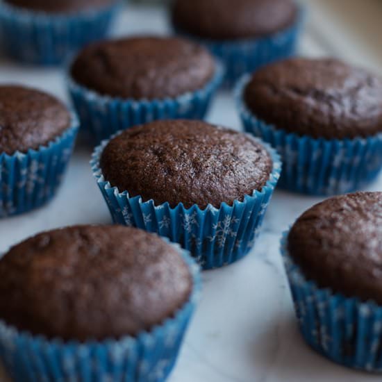 Allergy-friendly Chocolate Cupcakes - Recipe photo by electricbluefood