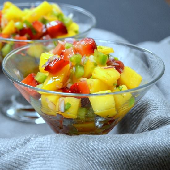 Strawberry Mango Salad - Recipe photo by Shanaz Rafiq