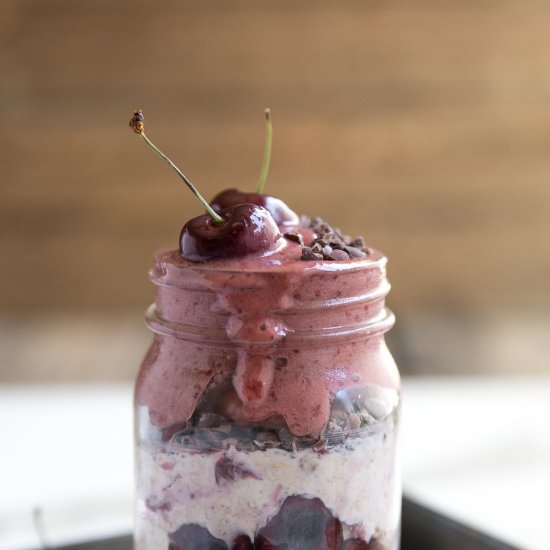 Cherry Overnight Oats - Recipe photo by theforkedspoon