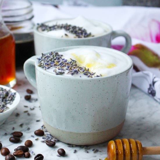 Honey Lavender Lattes - Recipe photo by yestoyolks