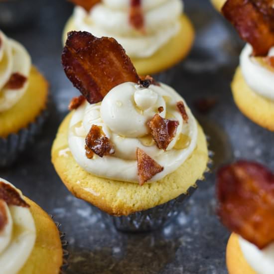 Maple Bacon Whiskey Cupcakes - Recipe photo by SouthernParm