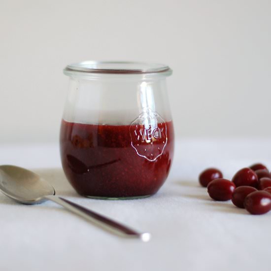 Cornelian Cherry Curd - Recipe photo by Inspired by the Seasons