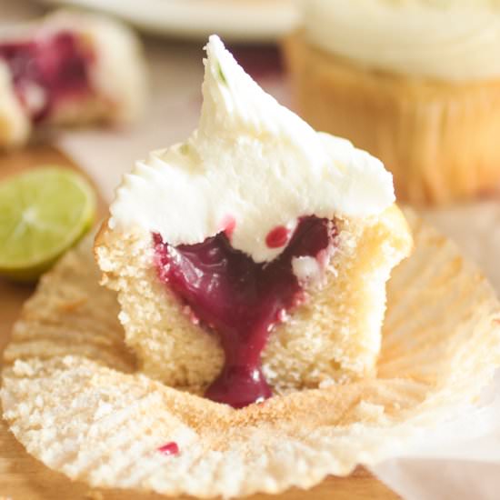 Blackberry Curd Cupcakes - Recipe photo by DomesticBatchAsh