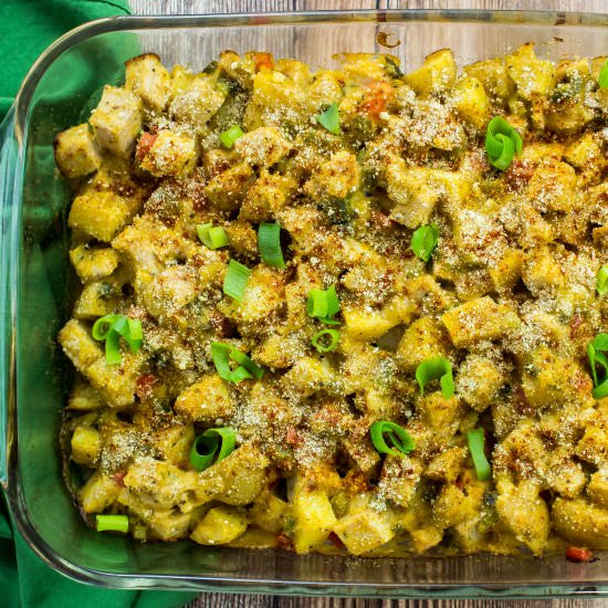 Cajun Turkey Potato Casserole - Recipe photo by Bites of Flavor