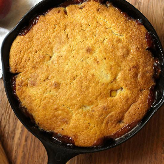 Skillet Peach Cobbler - Recipe photo by suebeehomemaker