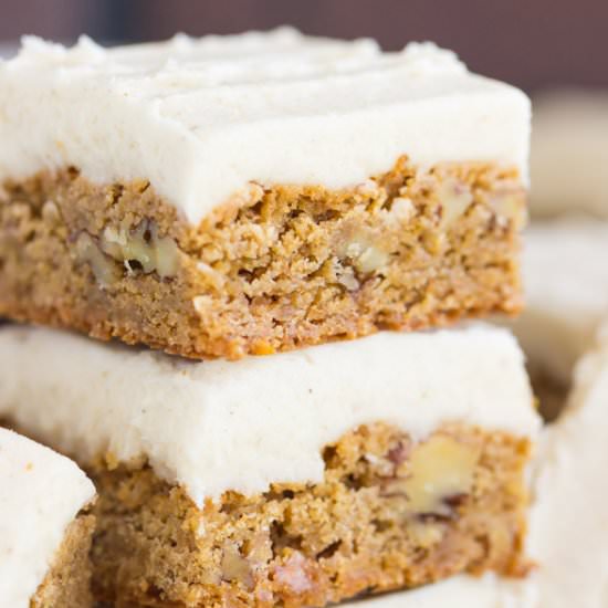 Butterscotch Blondies - Recipe photo by thegoldlininggirl