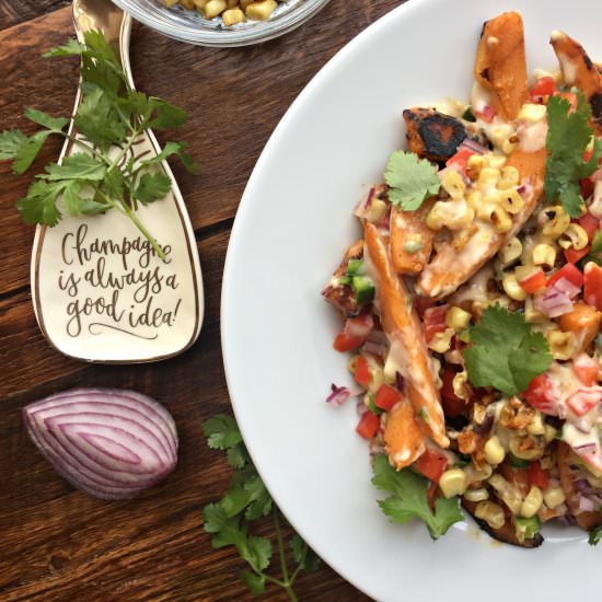 Loaded Sweet Potato Fries - Recipe photo by Thejollyhostess