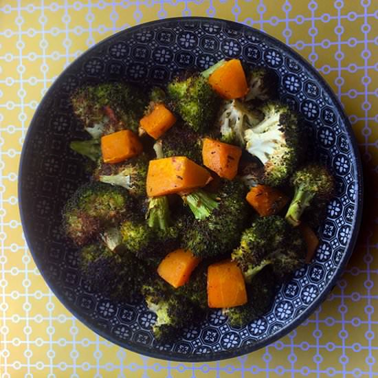 Low Carb Roasted Vegetables - Recipe photo by Resolution Eats