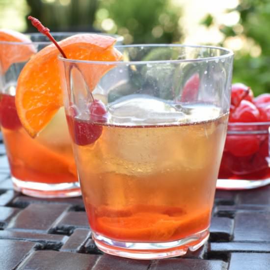 Bourbon Old Fashioned - Recipe photo by The Spicy Apron