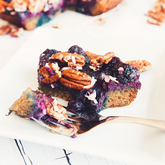 Blackberry Crumble Pumpkin Bars - Recipe photo by amazingpaleo