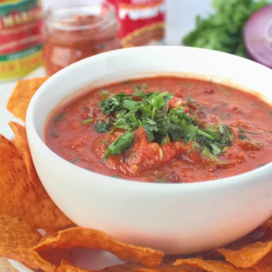 Blender Chipotle Pumpkin Salsa - Recipe photo by Byte Sized Nutrition