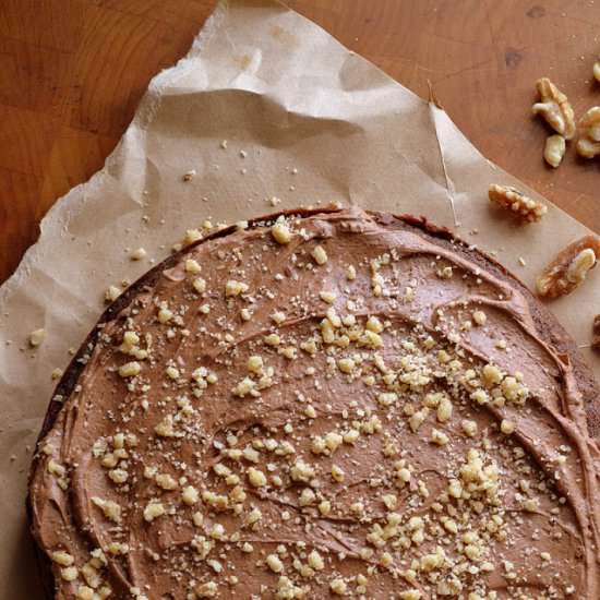 Dark Chocolate Walnut Cake - Recipe photo by theviewfromgreatisland
