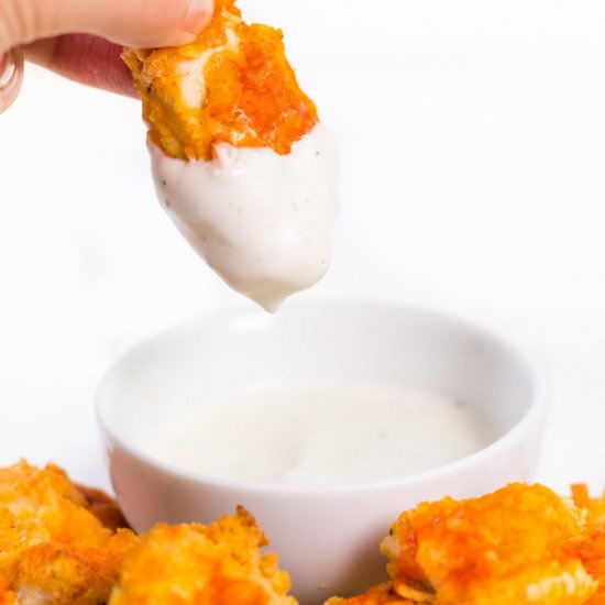Buffalo Chicken Nuggets - Recipe photo by veggiebalance