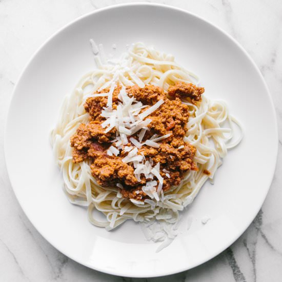 Bolognese Sauce With Pasta - Recipe photo by Greciaparra