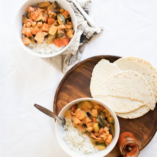 Red Coconut Curry - Recipe photo by betweenthepine