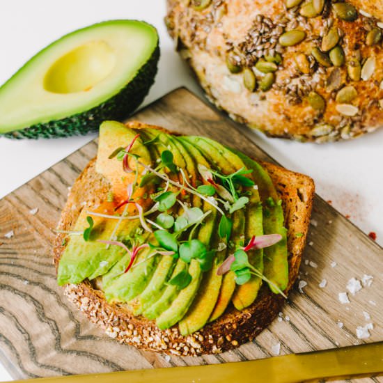 Avocado Shrimp Smørrebrød - Recipe photo by Healthfully Ever After