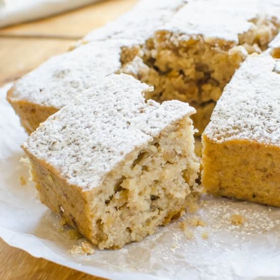 One-Bowl Applesauce Walnut Cake - Recipe photo by garlic and zest