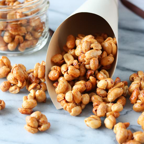 Honey Roasted Peanut Clusters - Recipe photo by Girl Heart Food