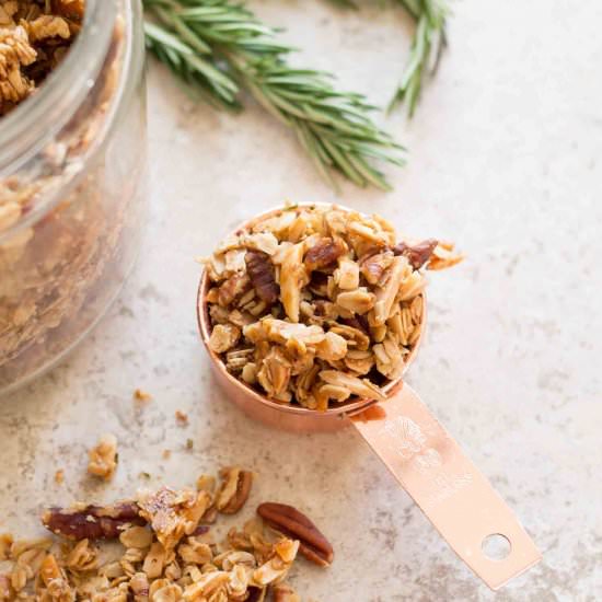 Rosemary, Honey & Sea Salt Granola - Recipe photo by ohsheswooned
