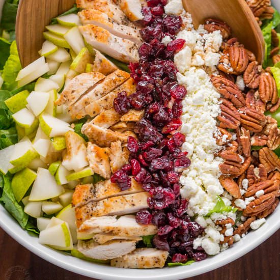 Autumn Chopped Chicken Salad - Recipe photo by NatashasKitchen.com