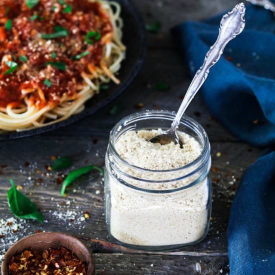 Vegan Parmesan Cheese - Recipe photo by Vegan Huggs