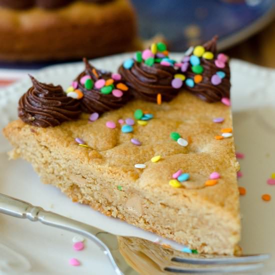 Peanut Butter Cookie Cake - Recipe photo by freshaprilflours