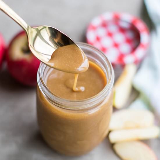 Vegan Salted Caramel Sauce - Recipe photo by SunkissedKitchen