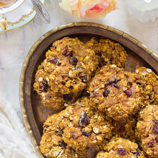Cranberry Pumpkin Oatmeal Cookies - Recipe photo by thegoldlininggirl