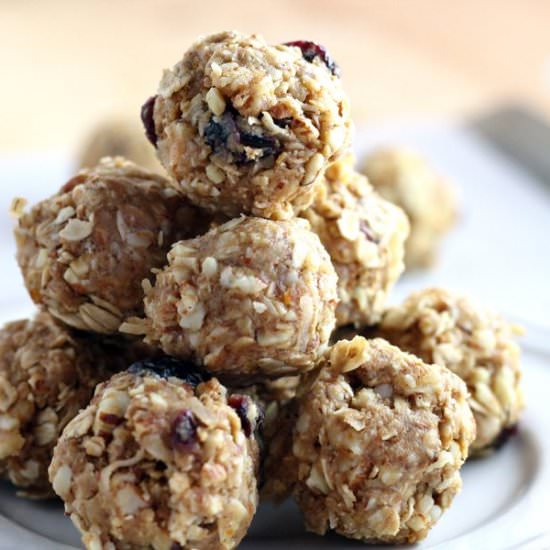 No Bake Almond Oatmeal Energy Bites - Recipe photo by Buy This Cook That