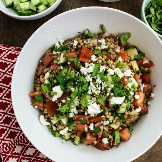 Greek Couscous Salad - Recipe photo by Bites of Flavor