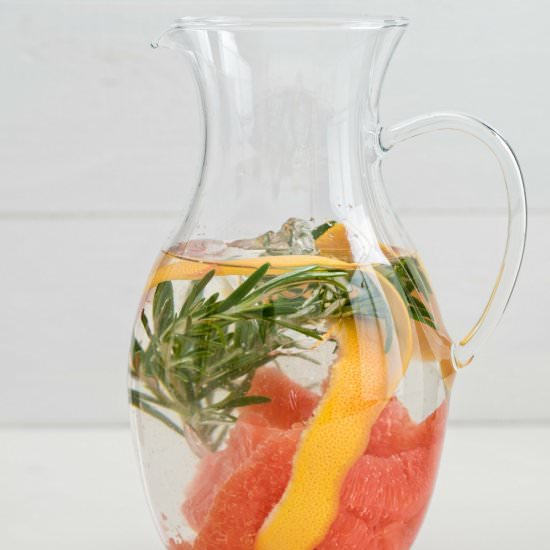 Orange Rosemary Infused Water - Recipe photo by raepublic