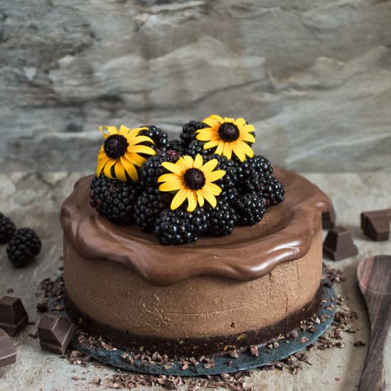 Double Chocolate Cheesecake - Recipe photo by RainbowInMyKitchen