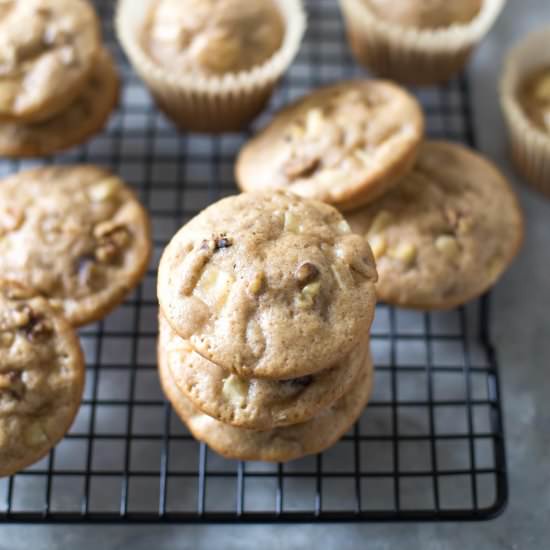 Spice Apple Walnut Muffin Tops - Recipe photo by simplywhisked