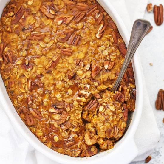 Pumpkin Baked Oatmeal - Recipe photo by onelovelylife