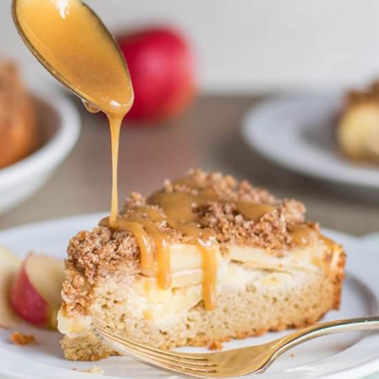 Caramel Apple Coffee Cake - Recipe photo by SunkissedKitchen