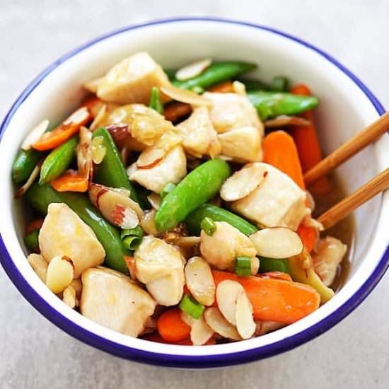 Almond Chicken - Recipe photo by rasamalaysia
