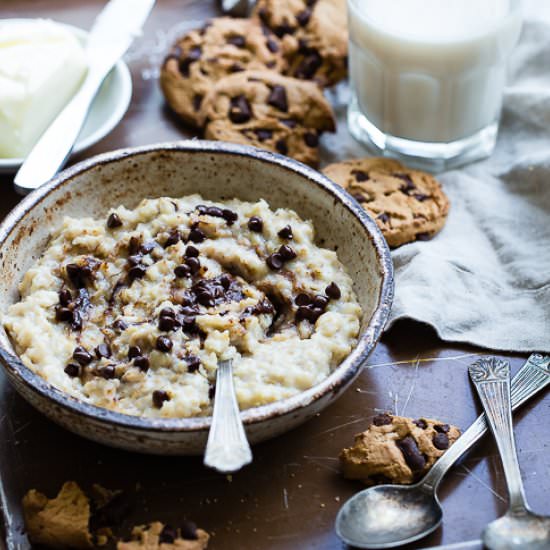 Cookie Dough Protein Oatmeal - Recipe photo by foodfaithfitness