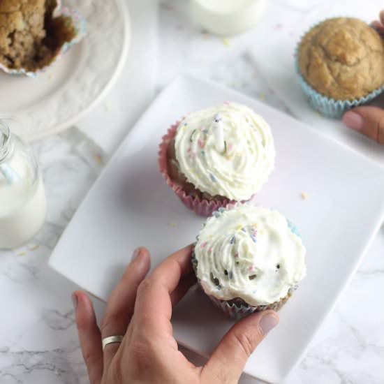 Sugar&Sweetener Free Birthday Cake - Recipe photo by addsomeveg
