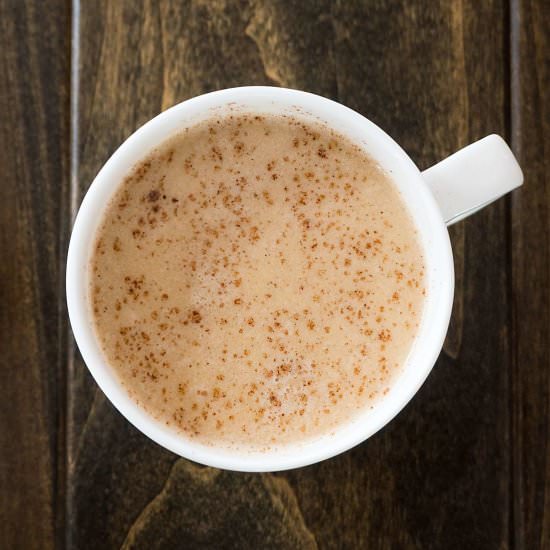Harry Potter Butterbeer Latte - Recipe photo by PracticallyFunctional