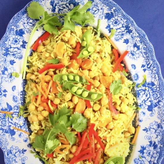 Vegan Chickpea Kedgeree - Recipe photo by rhiansrecipes