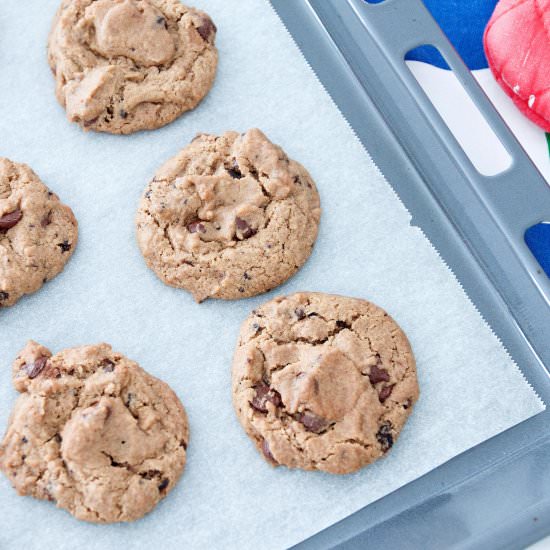 Eggless Chocolate chip cookies - Recipe photo by foodmakesmehappy