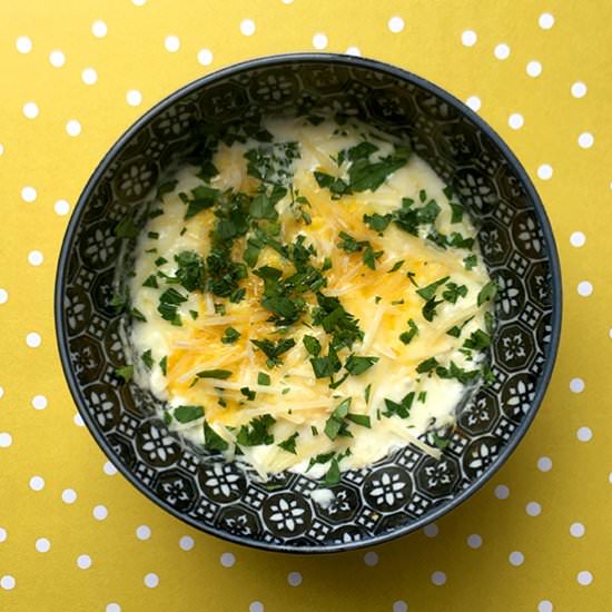 Liberace's 15-Minute Baked Eggs - Recipe photo by Resolution Eats