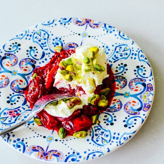 Roasted Plums Dessert - Recipe photo by ALifeWellConsumed