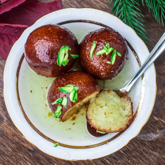 Gulab Jamun - Recipe photo by Anu@MyGingerGarlicKitchen